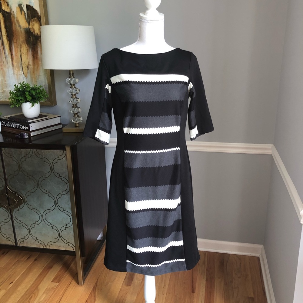 Striped career dress